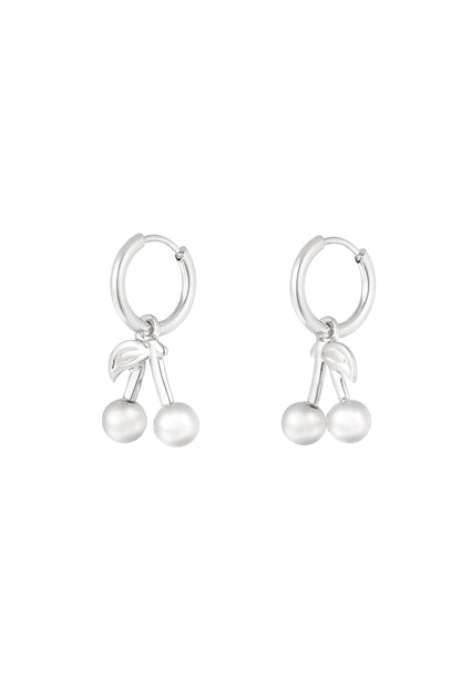 Damen Ohrringe Kirschmotiv | Edelstahl | Gold & Silber
