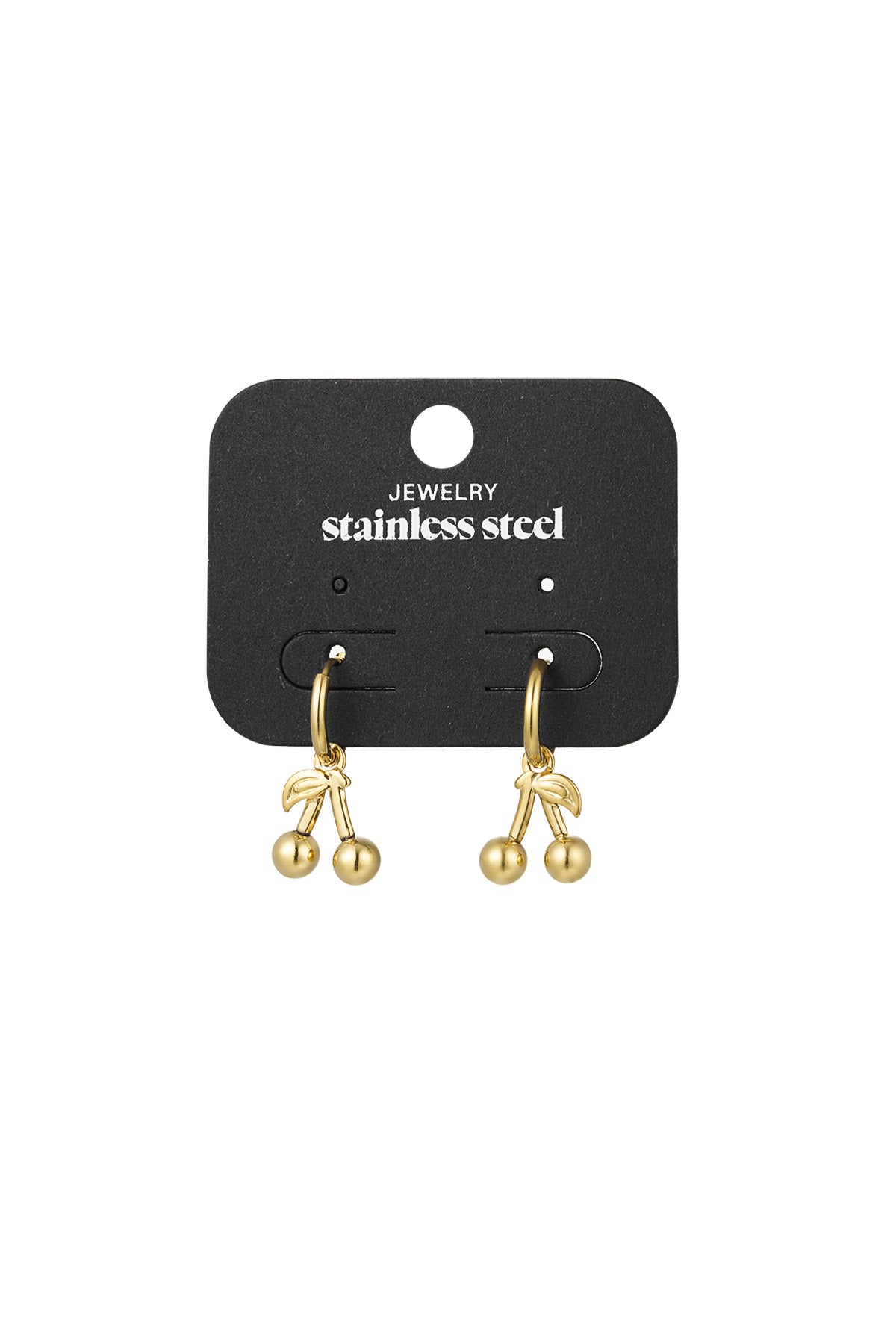 Damen Ohrringe Kirschmotiv | Edelstahl | Gold & Silber
