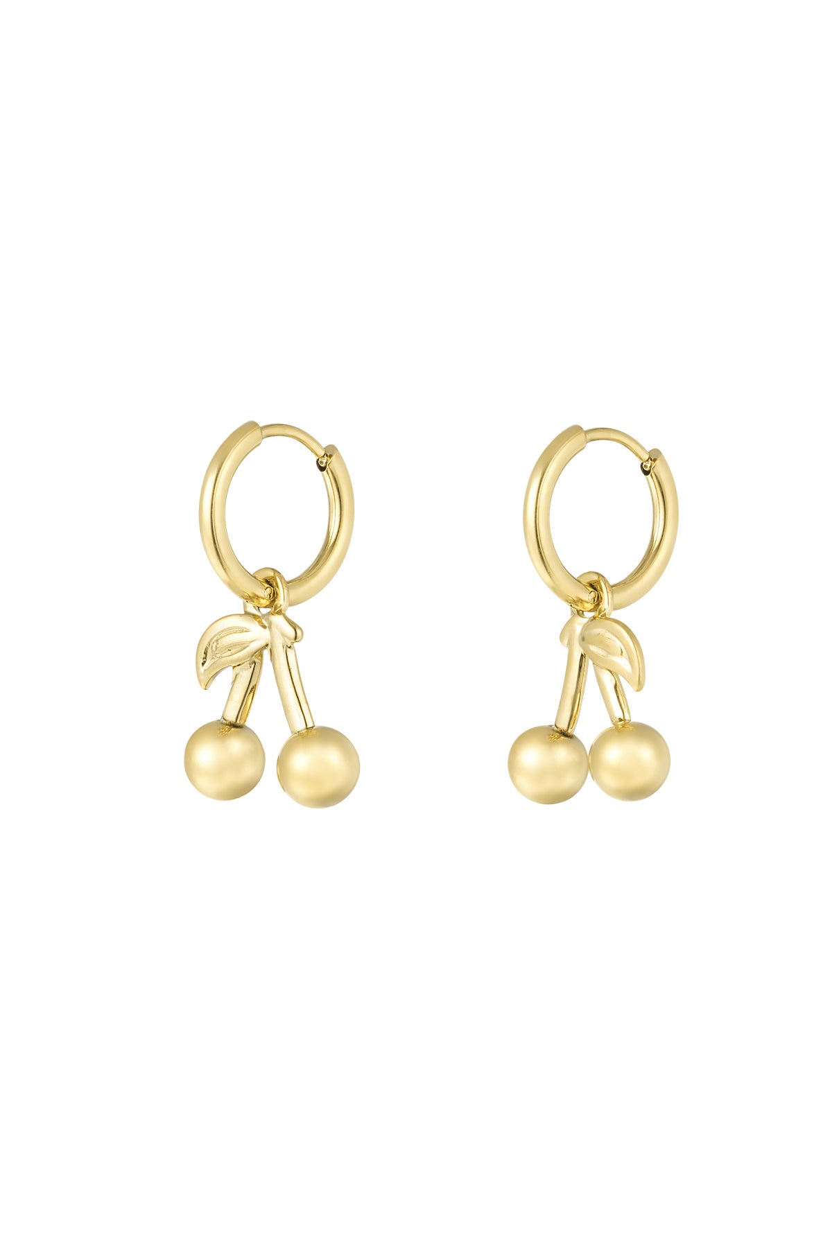 damen ohrringe kirschmotiv | edelstahl | gold & silber
