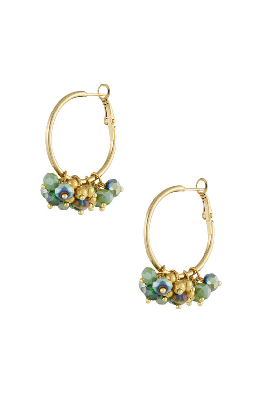 Damen Ohrringe Bead It Up | Edelstahl | Orange