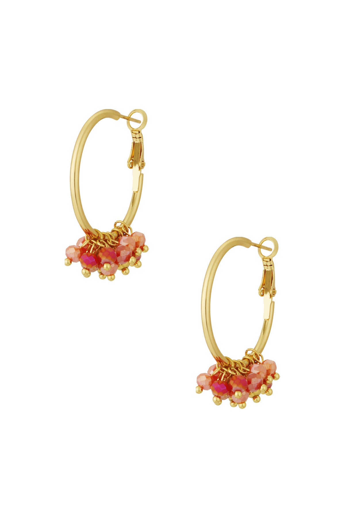 damen ohrringe bead it up | edelstahl | orange