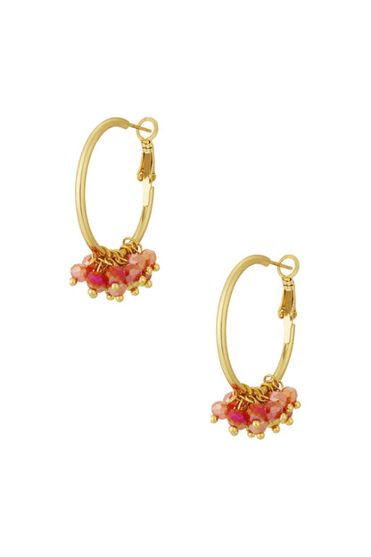 Damen Ohrringe Bead It Up | Edelstahl | Orange
