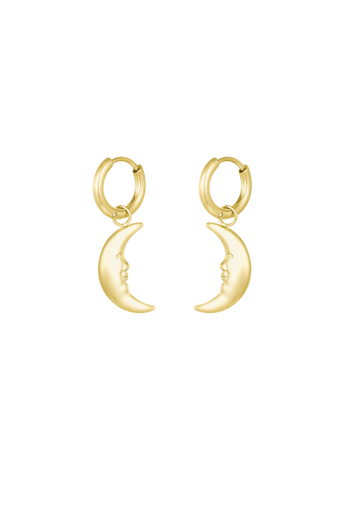 damen ohrringe mondlicht | edelstahl | goldfarbe & silberfarbe