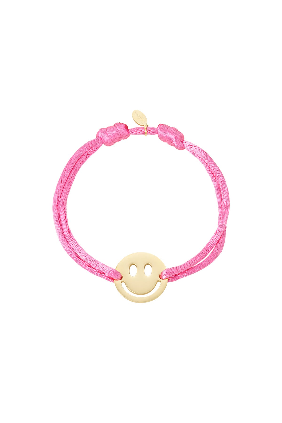 Damen Armband Satin Smiley | Edelstahl | Mehrfarbig