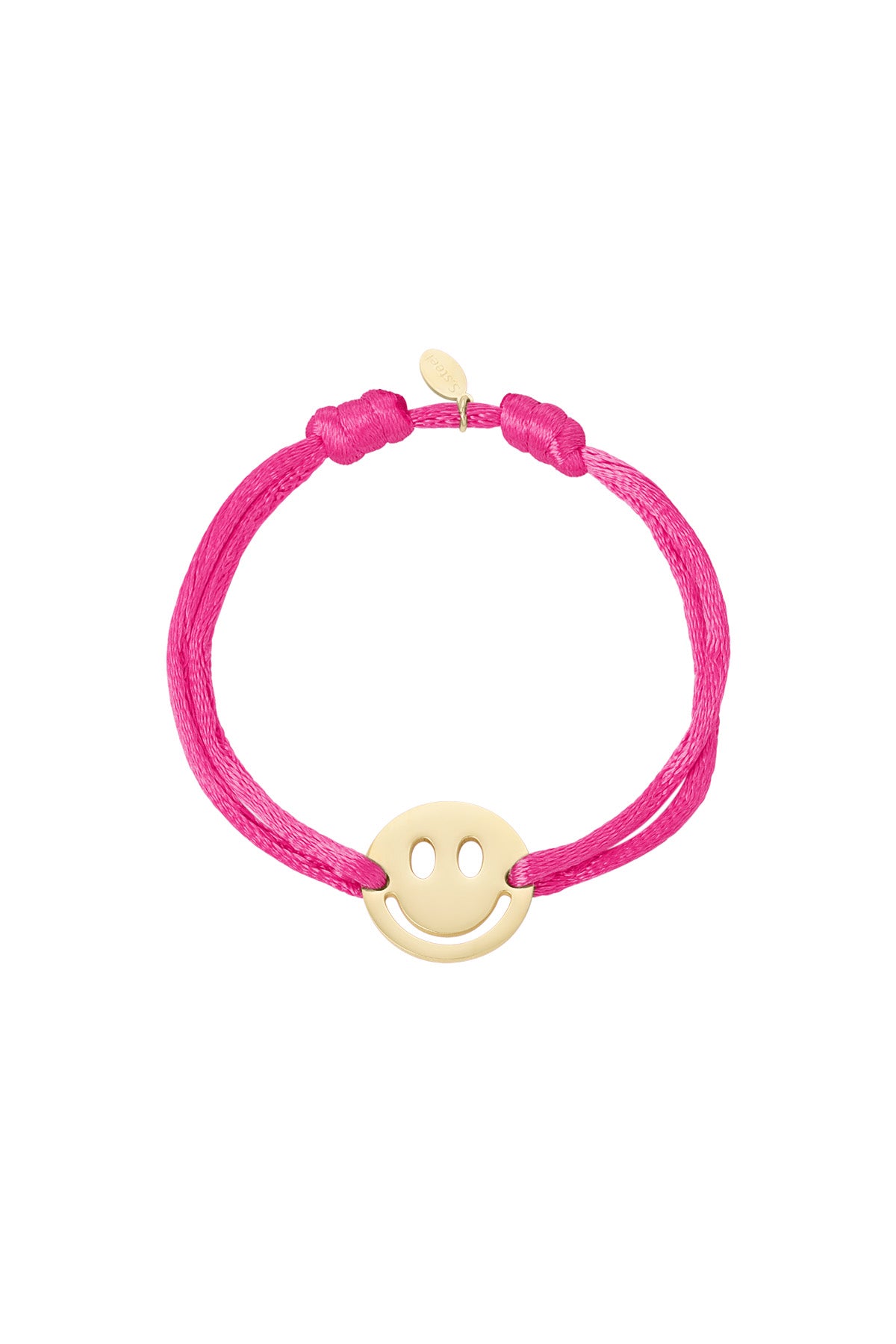 Damen Armband Satin Smiley | Edelstahl | Mehrfarbig
