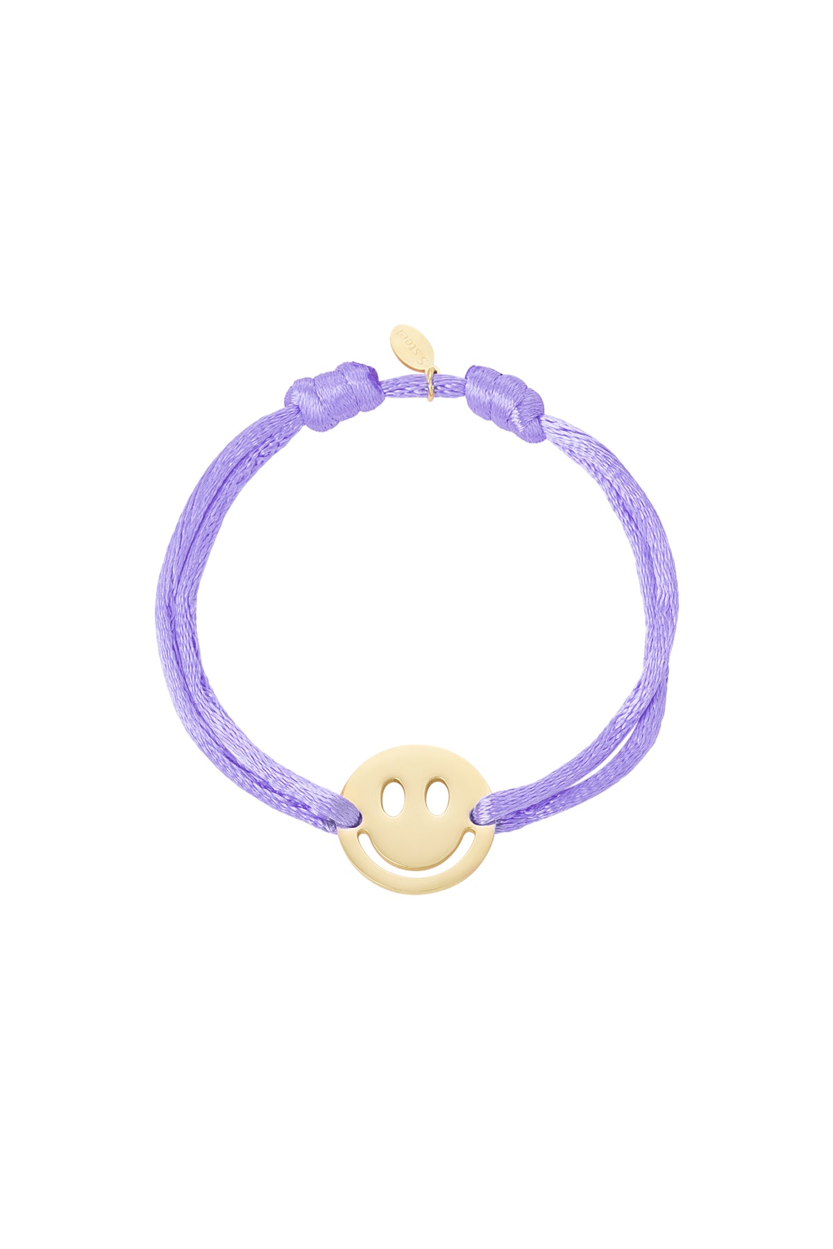 Satinarmband mit Smiley