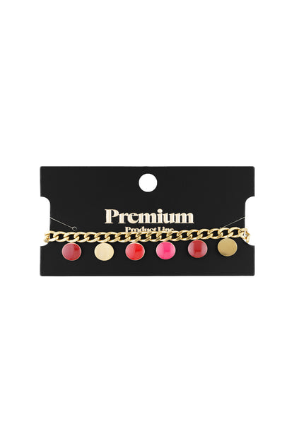 Armband rote Münze