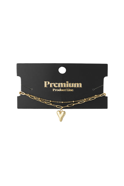 Liebevolle Schichten Armband
