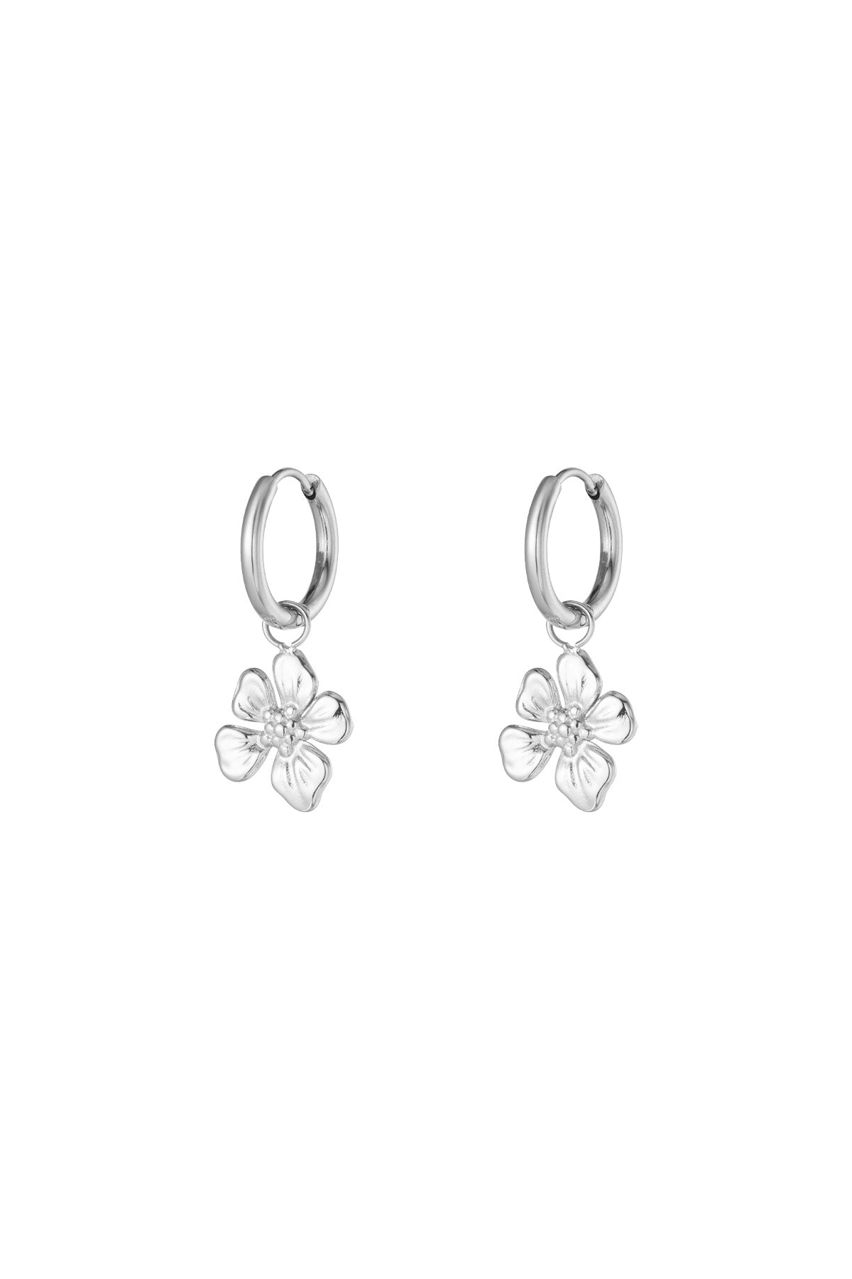 damen ohrringe tropische blume | edelstahl 304s | gold & silber