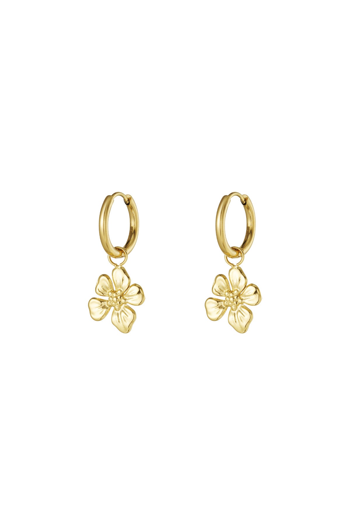 Damen Ohrringe Tropische Blume | Edelstahl 304S | Gold & Silber