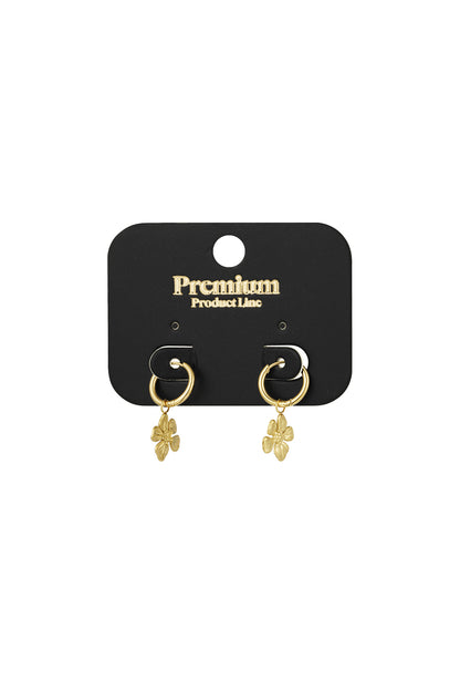 Damen Ohrringe Tropische Blume | Edelstahl 304S | Gold & Silber
