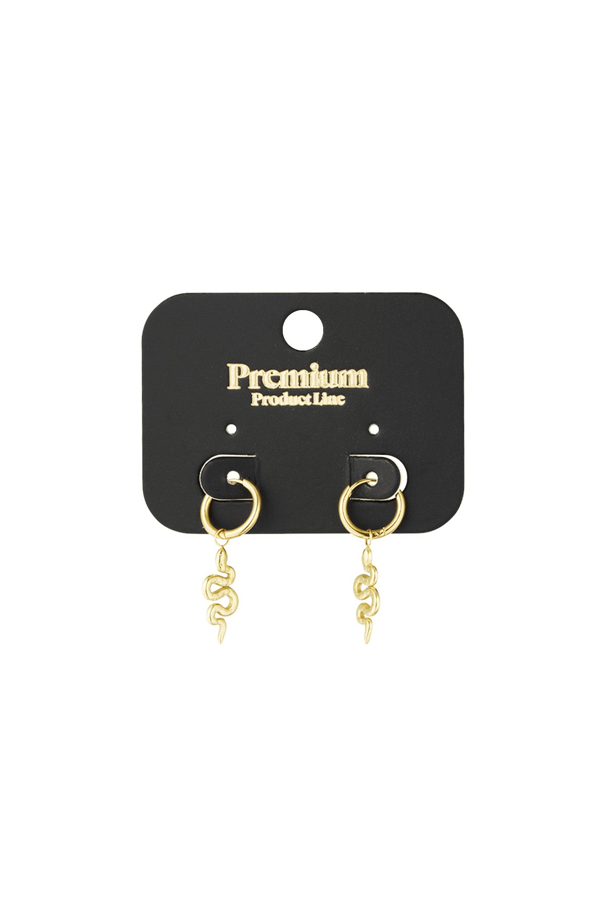 damen ohrringe schlangenseele | 304s-edelstahl | goldfarbe