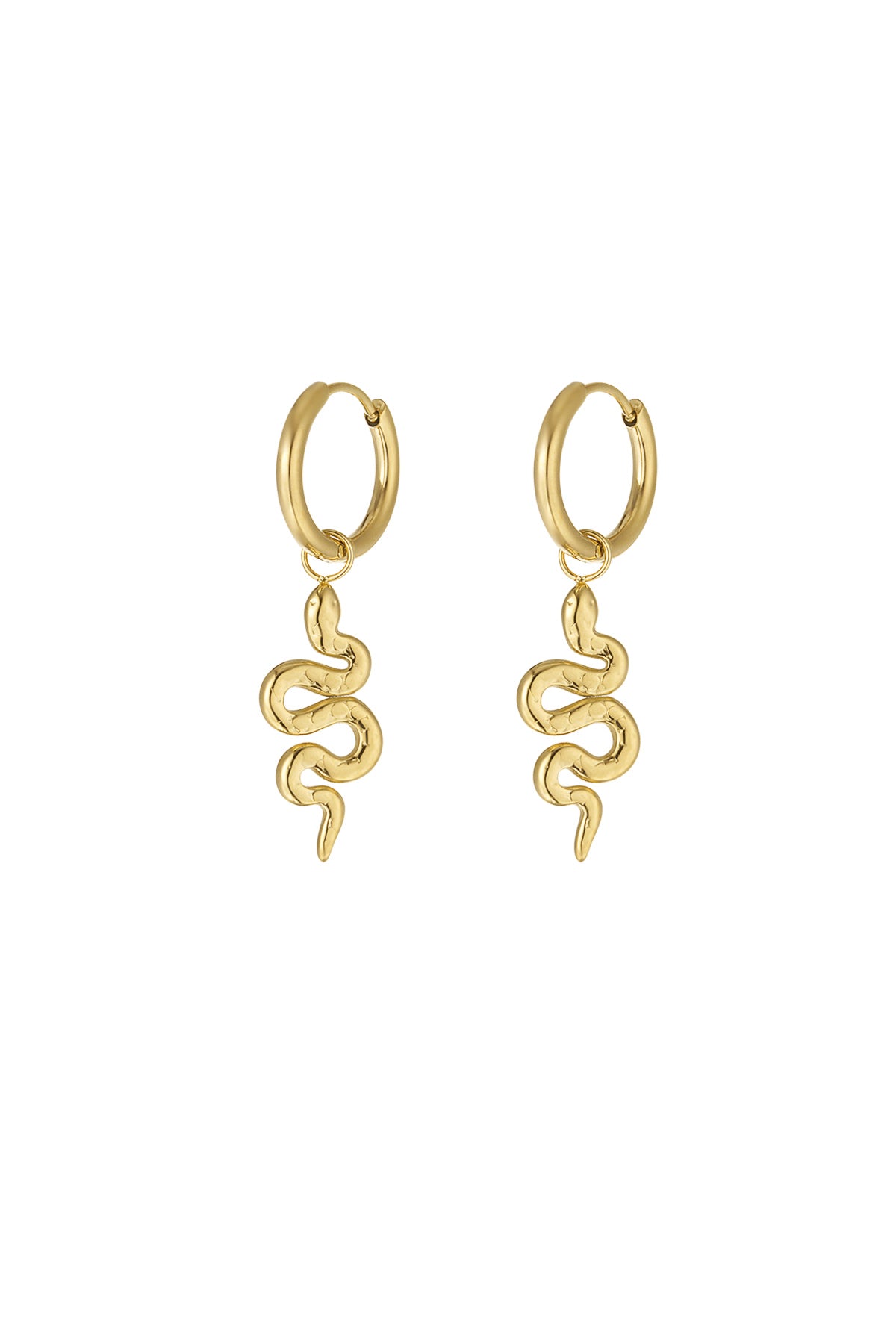 damen ohrringe schlangenseele | 304s-edelstahl | goldfarbe