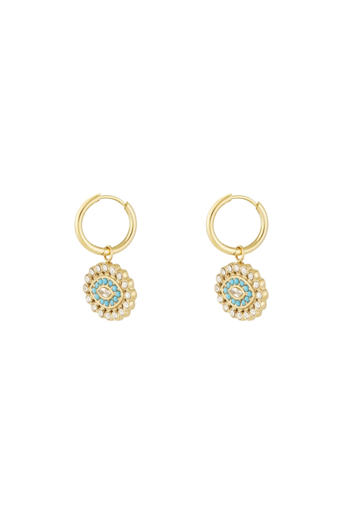 damen ohrringe augen auf dich strass | edelstahl 304s | gold & silber
