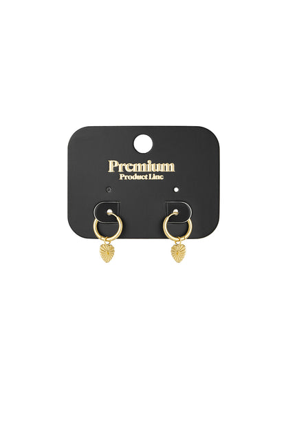 Damen Ohrringe Pure Love | Edelstahl 304S | Goldfarbe