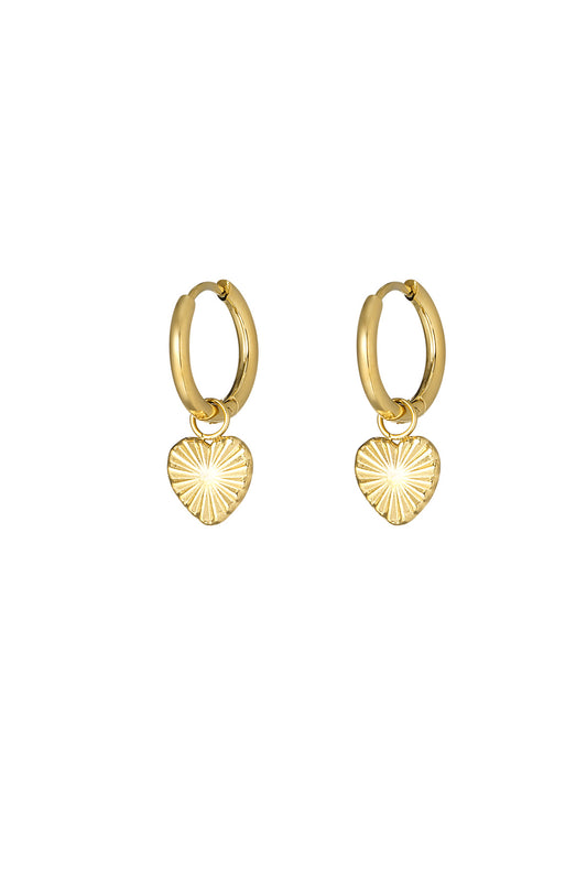 Damen Ohrringe Pure Love | Edelstahl 304S | Goldfarbe