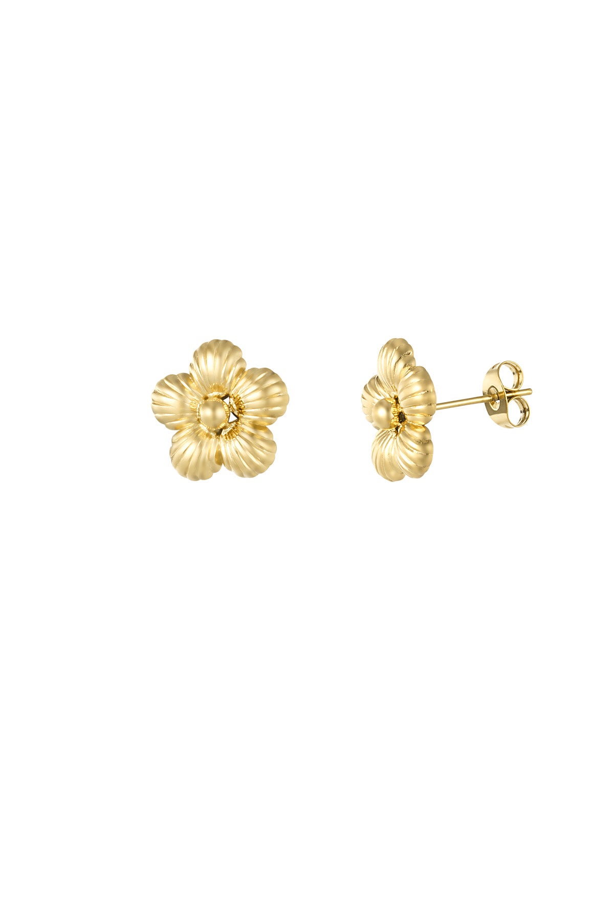 damen ohrringe gaenseblumchen | edelstahl | gold & silber