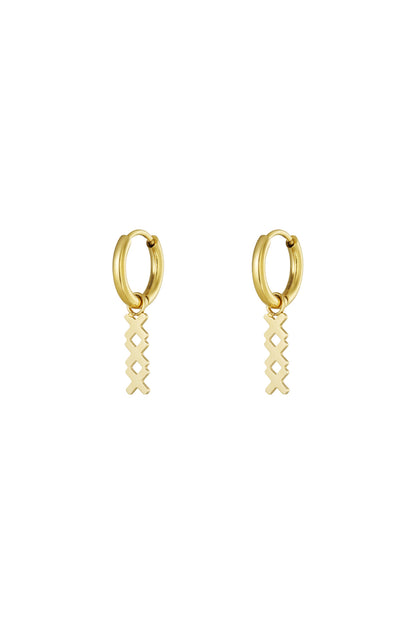 Damen Ohrringe XXX Amsterdam | Edelstahl 304S | Gold & Silber