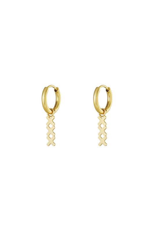 Damen Ohrringe XXX Amsterdam | Edelstahl 304S | Gold & Silber