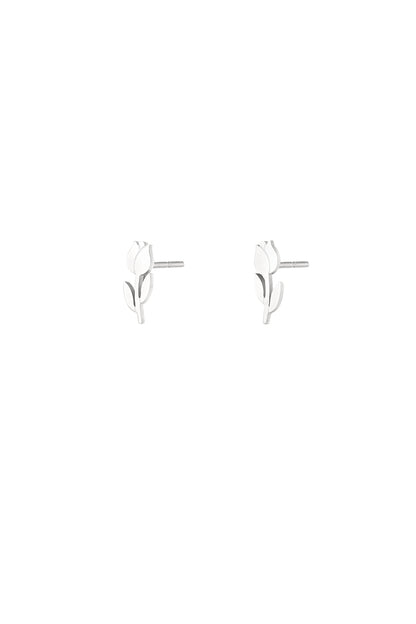 Damen Ohrstecker Tulpe | Edelstahl | Gold & Silber