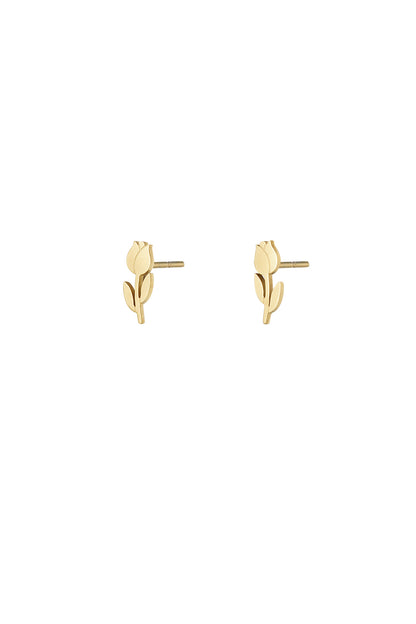 Damen Ohrstecker Tulpe | Edelstahl | Gold & Silber