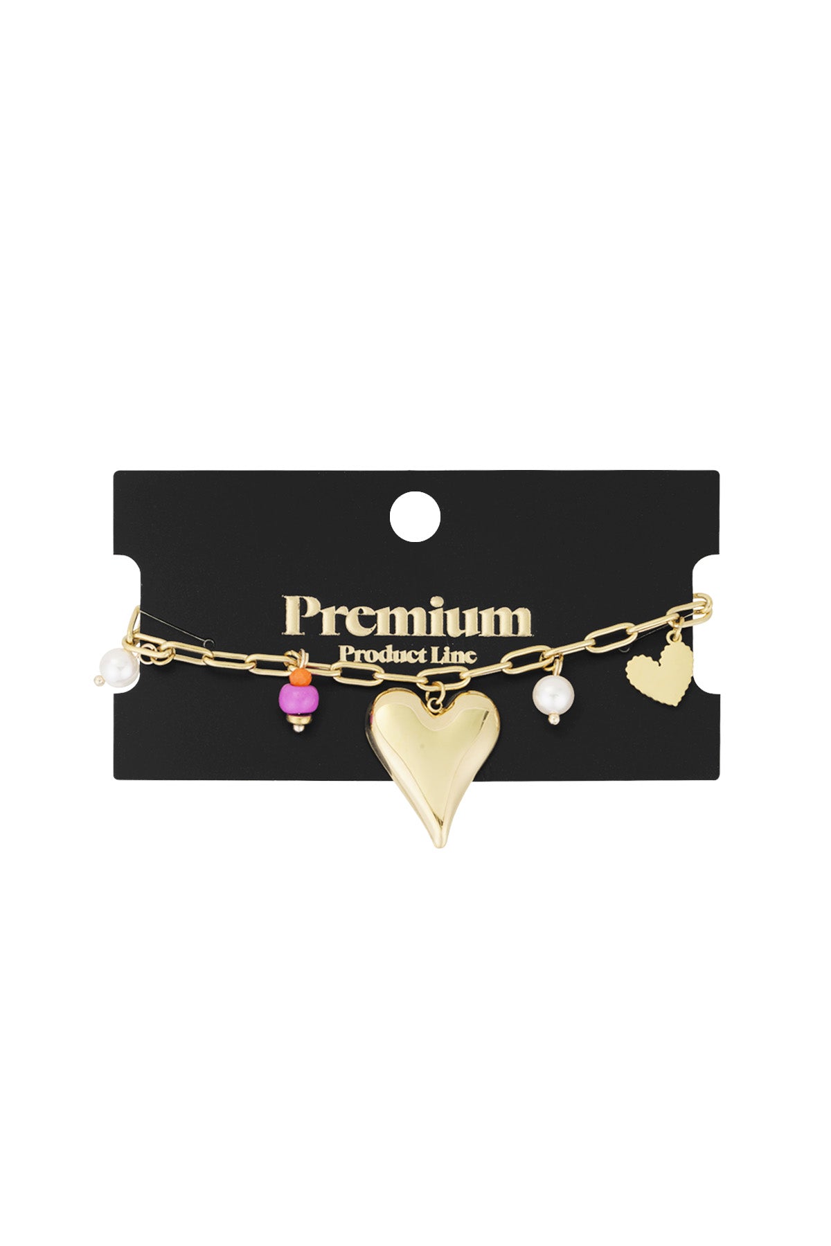 charm-armband love moment - goldfarben