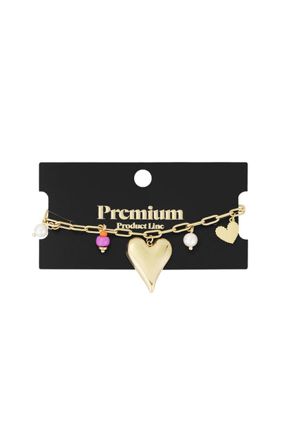 Charm-Armband Love Moment - Goldfarben