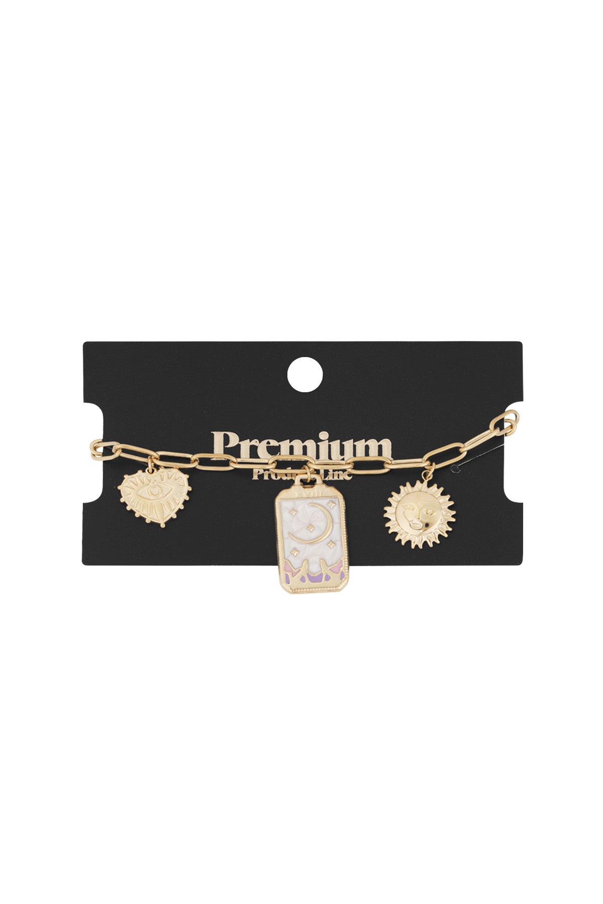 Charm-Armband magischer Mond - Goldfarben