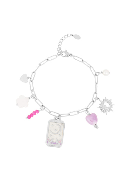 Charm-Armband kleiner Mond - Goldfarben