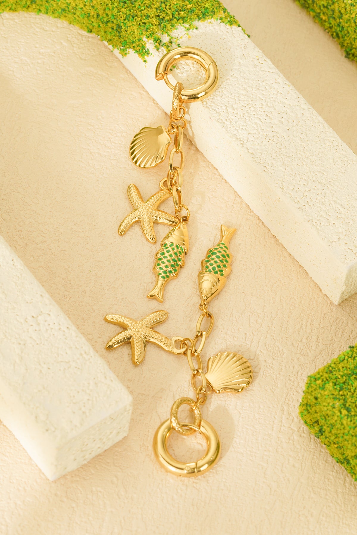 damen ohrringe meereswelt emaille | edelstahl | gold & silber