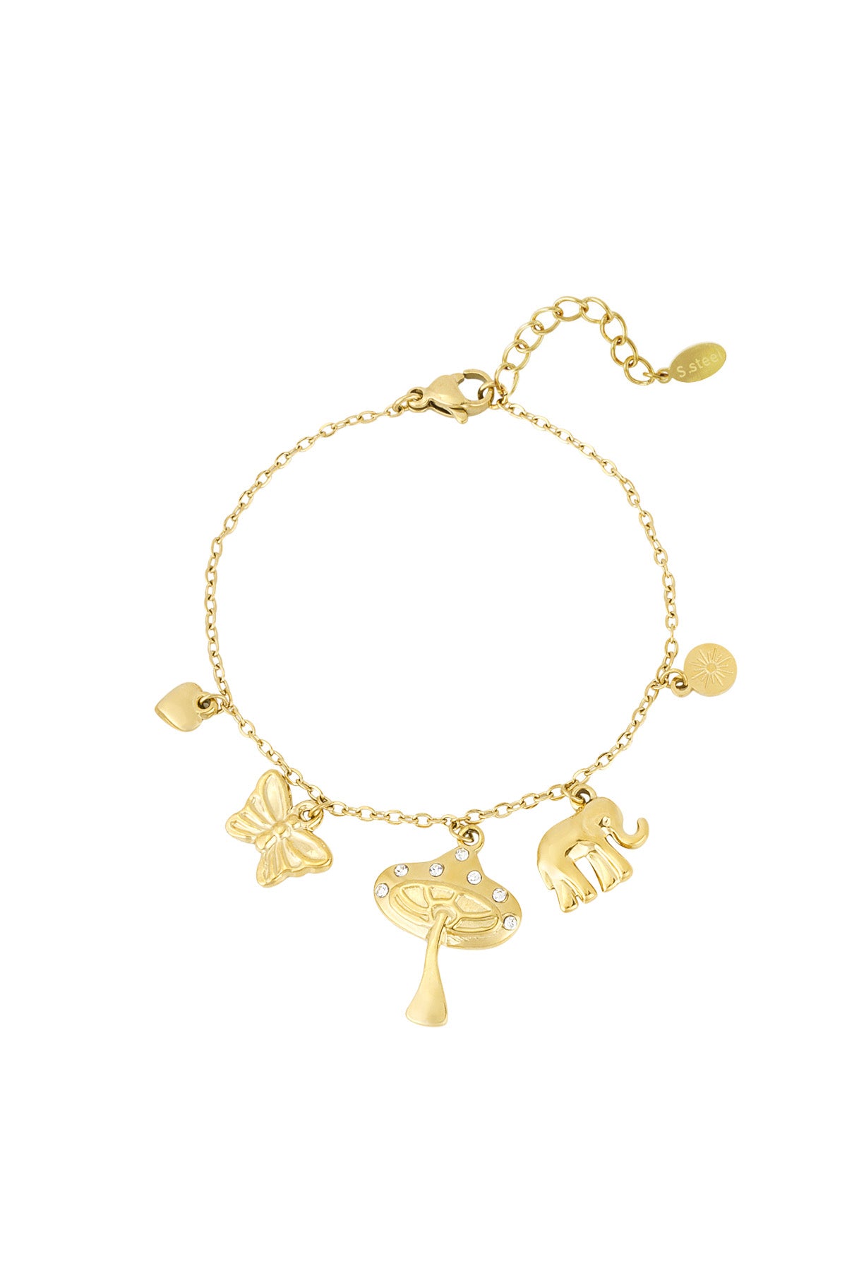 bettelarmband wild whisper - goldfarben