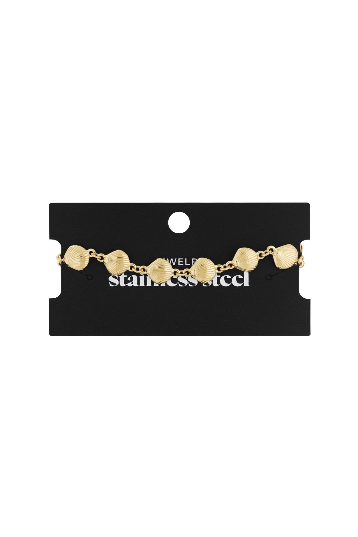armband muscheltrio - goldfarben