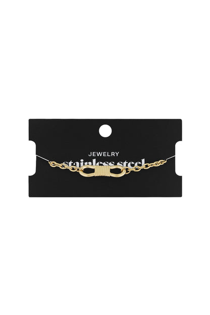 Zusammengebundenes Armband - Goldfarben