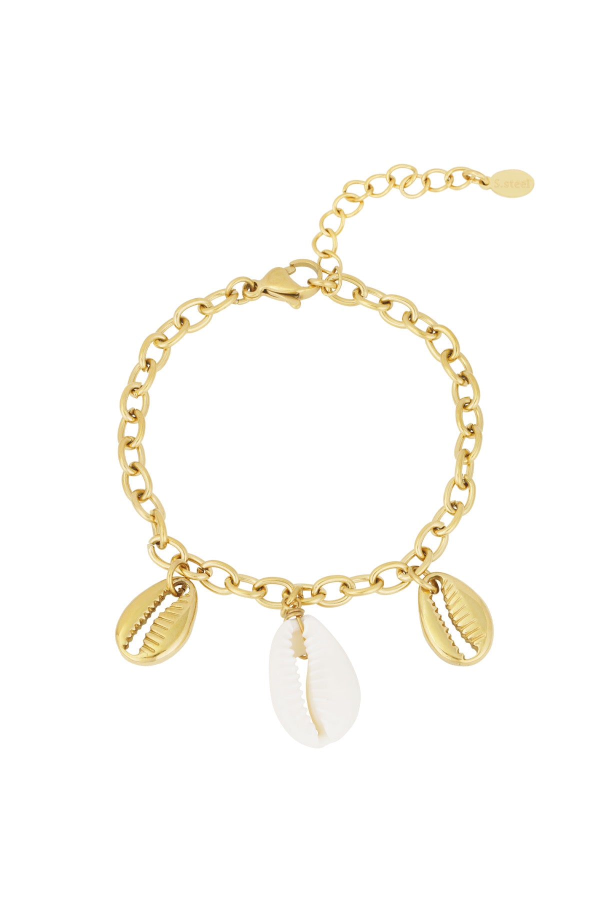 tropisches gezeitenarmband - goldfarben