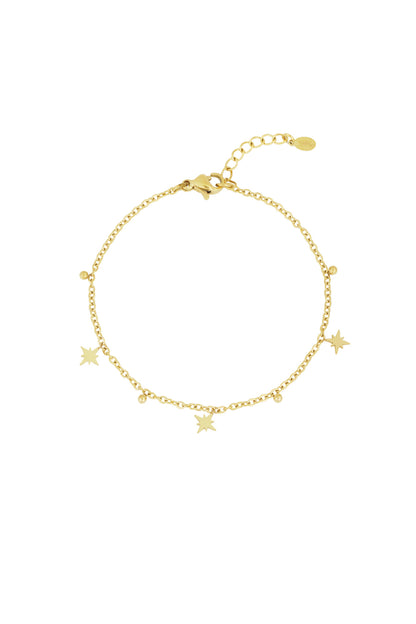 Armband mit leuchtenden Sternen – Goldstempel
