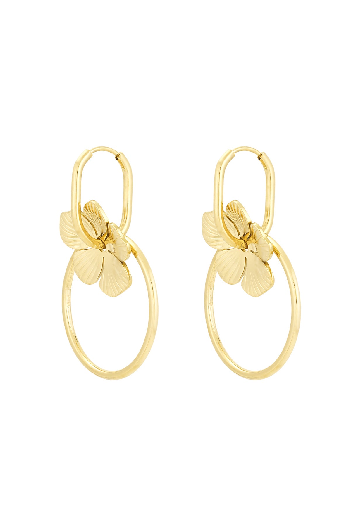 ohrringe „petal perfection“ – farbe gold