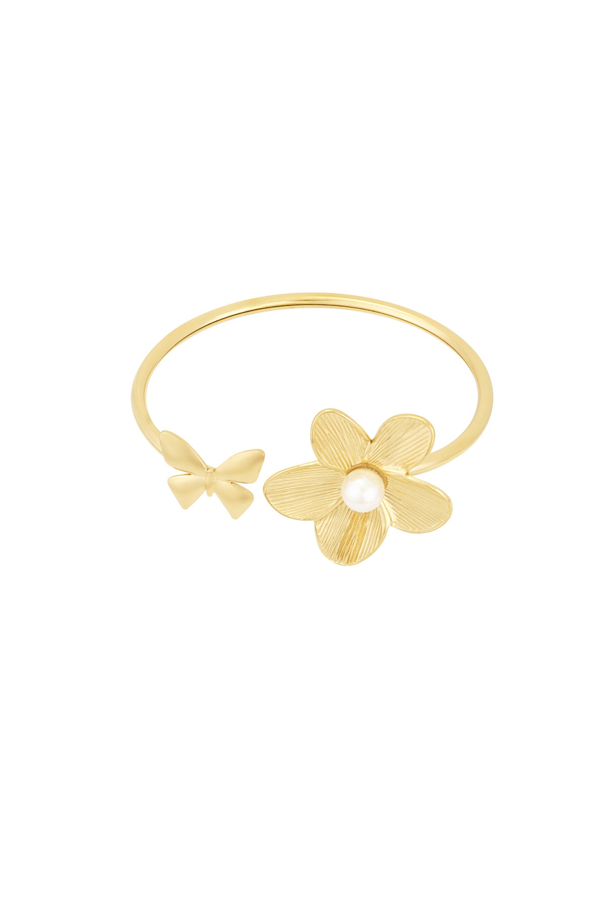 armband butterblume - goldfarben