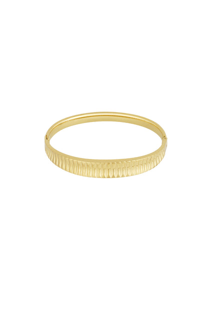 Armband mit Struktur - Goldfarben