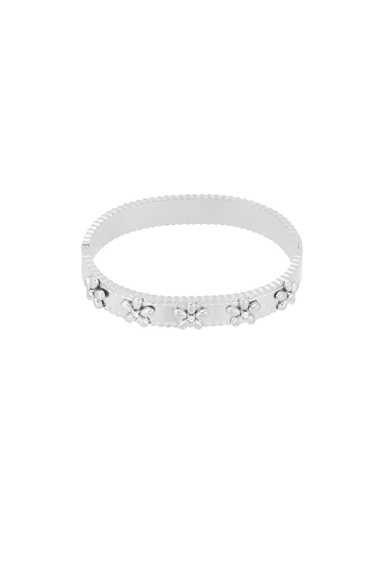 armband blumenparty - goldfarben