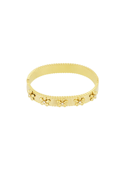 Armband Blumenparty - Goldfarben