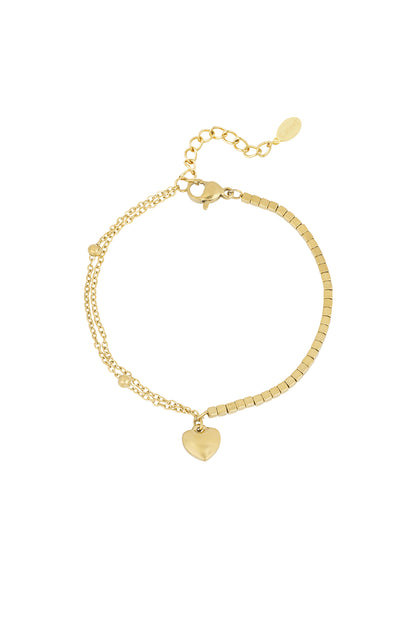 Heart Haven Armband - Goldfarben