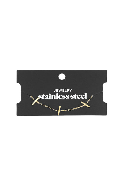 Armband mit Stäben - Goldfarben