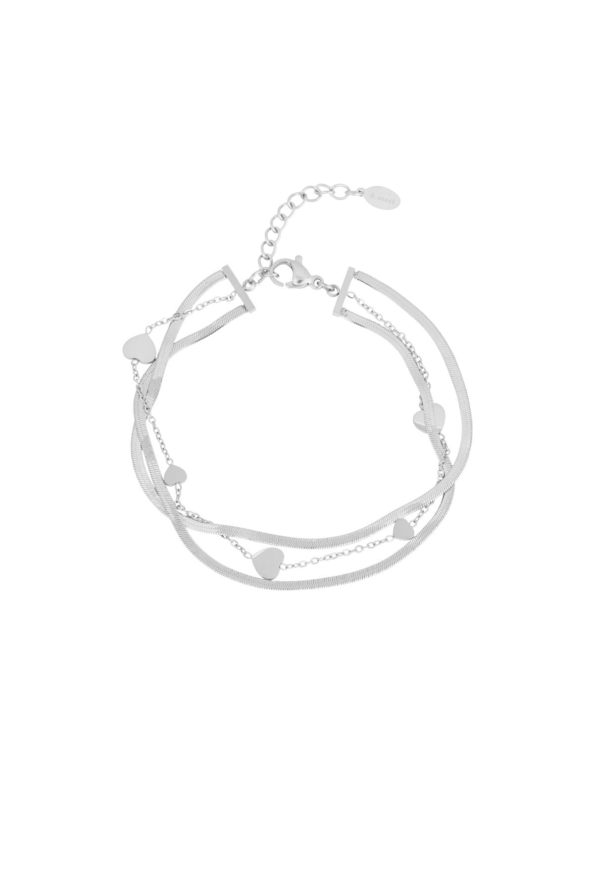 love love love armband - goldfarben