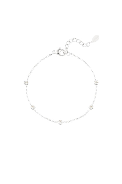 Diamant-Flüsterarmband - Goldfarben