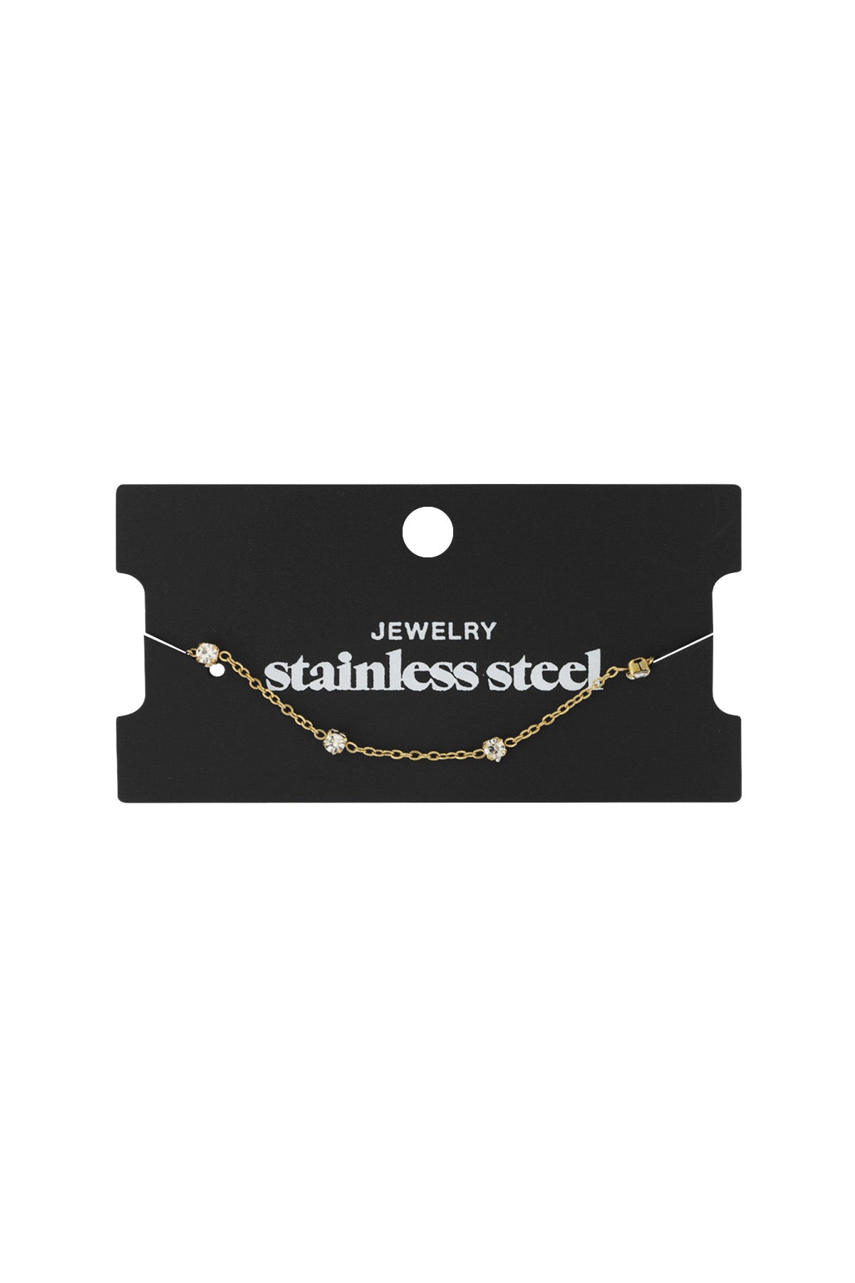 diamant-flüsterarmband - goldfarben
