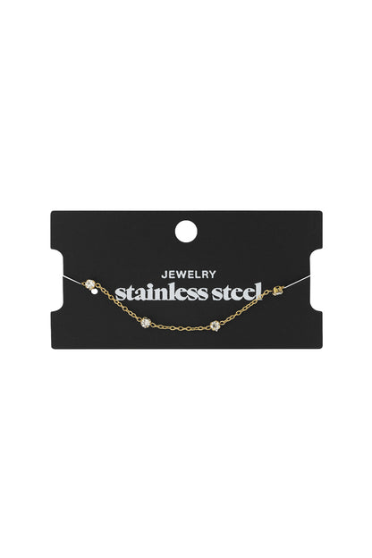 Diamant-Flüsterarmband - Goldfarben