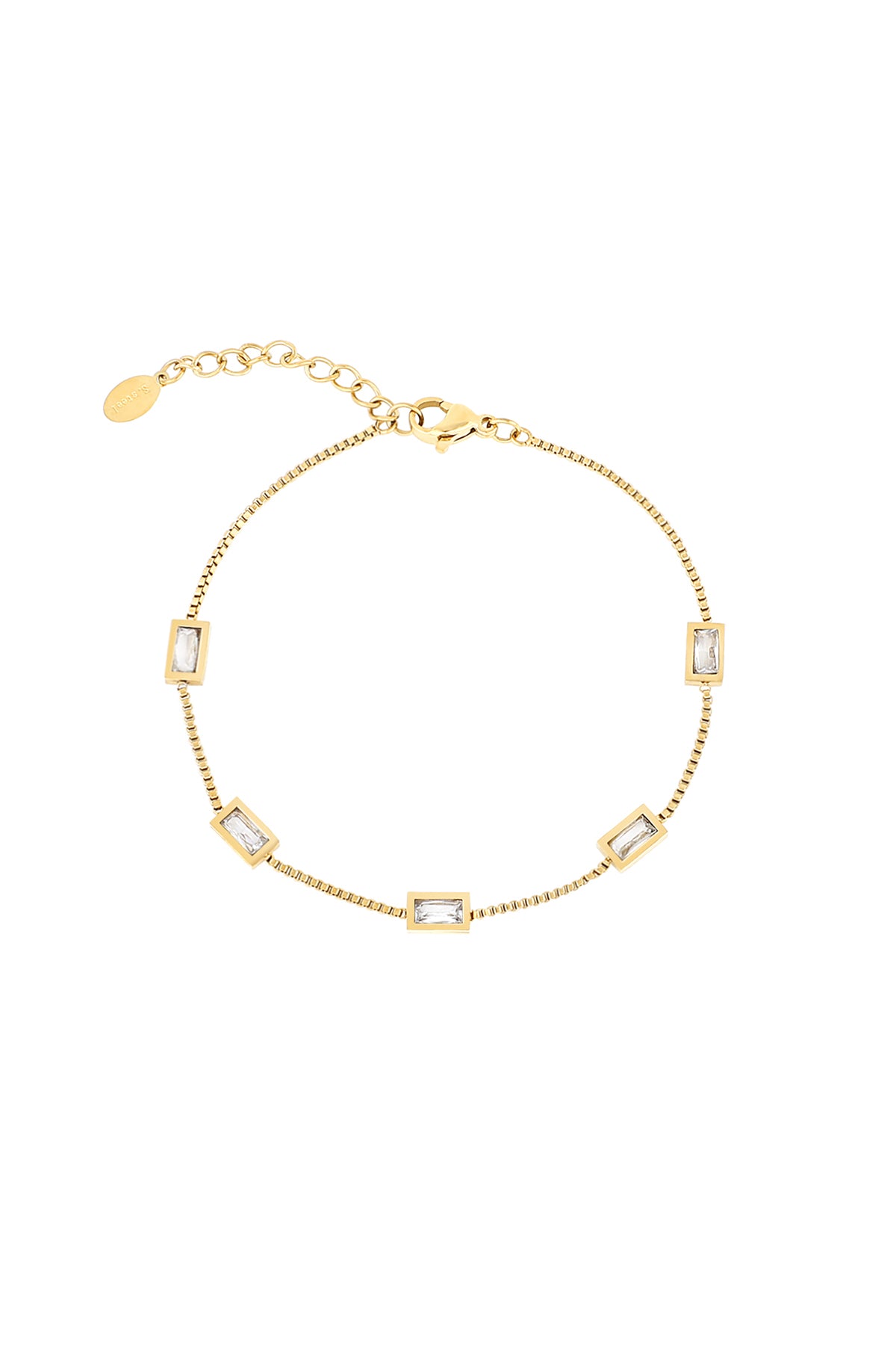 diamant-glow-armband - goldfarben 