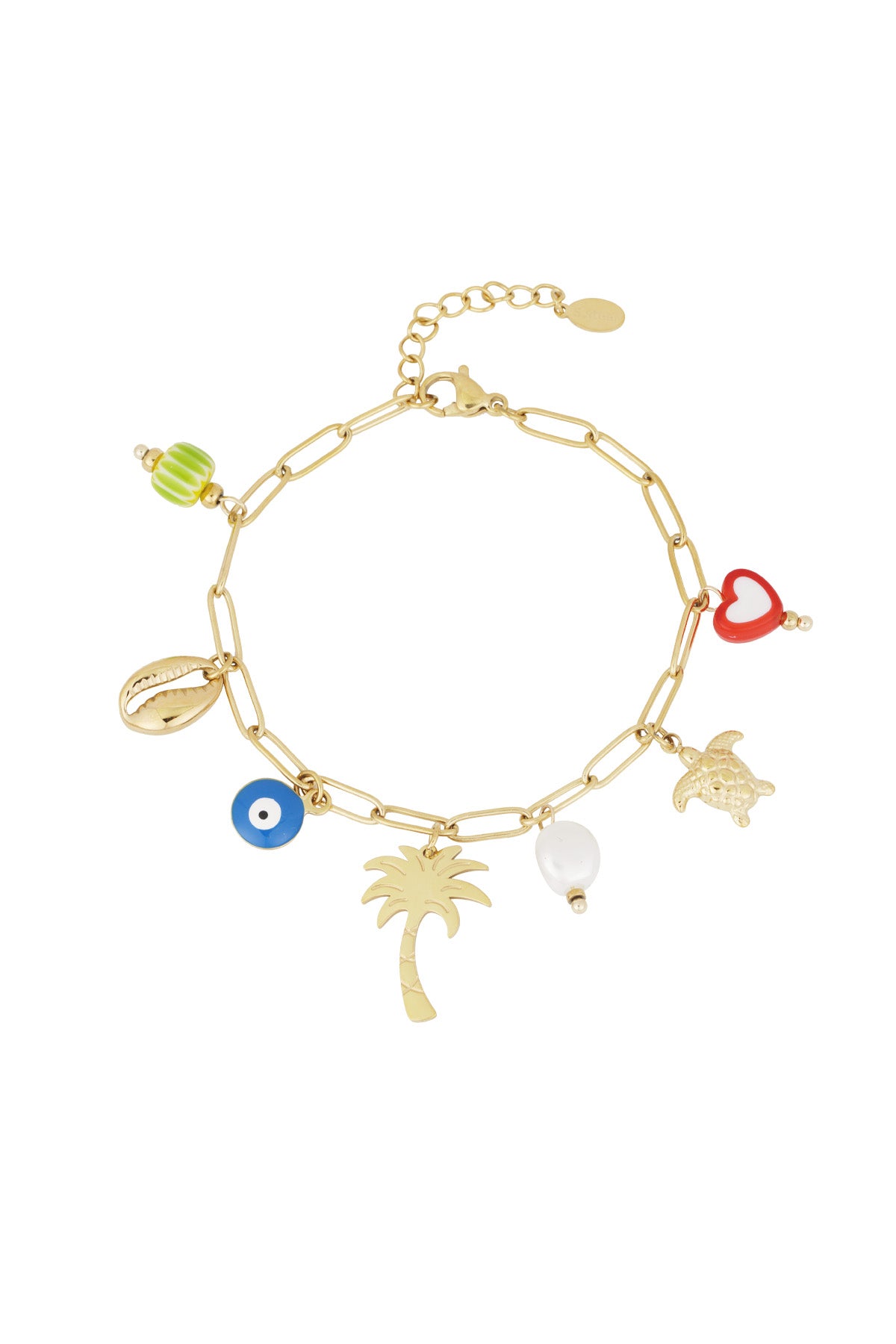 tropisches brise-armband - goldfarben