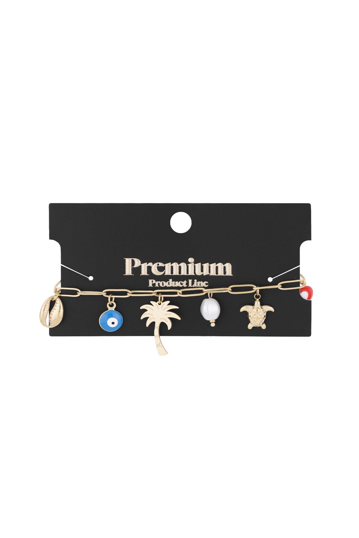 tropisches brise-armband - goldfarben