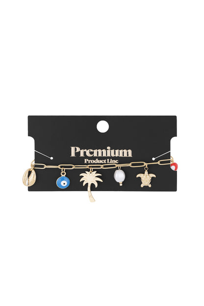 Tropisches Brise-Armband - Goldfarben